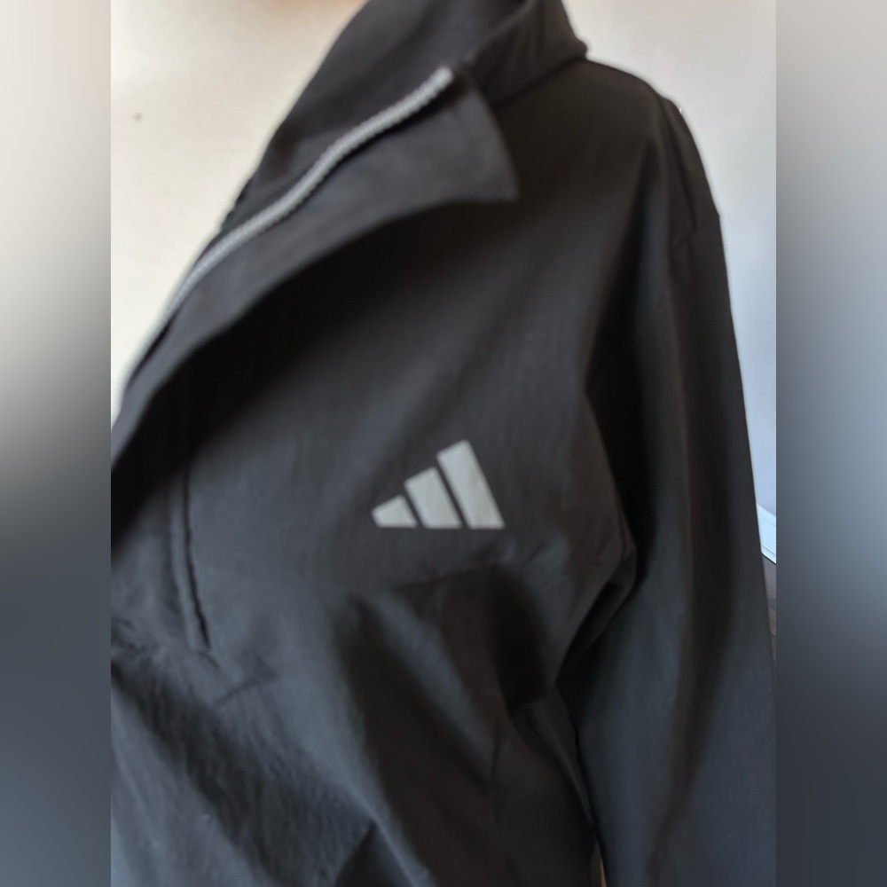 Adidas Golf Ripstop Quarter 1/4 Zip Pullover Hoodie Black Men's Large NWOTs - Picture 7 of 16